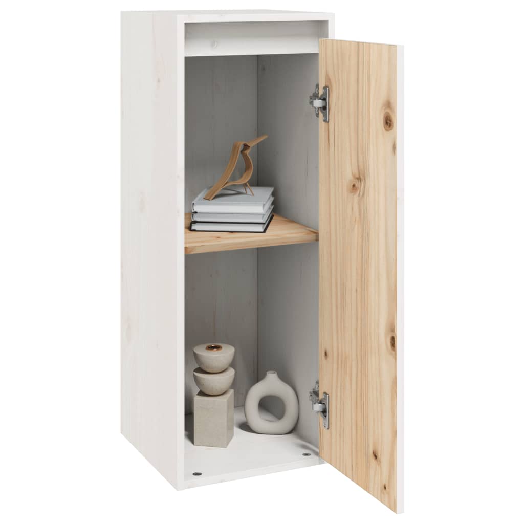 

vidaXL Wandkast 30x30x80 cm massief grenenhout wit