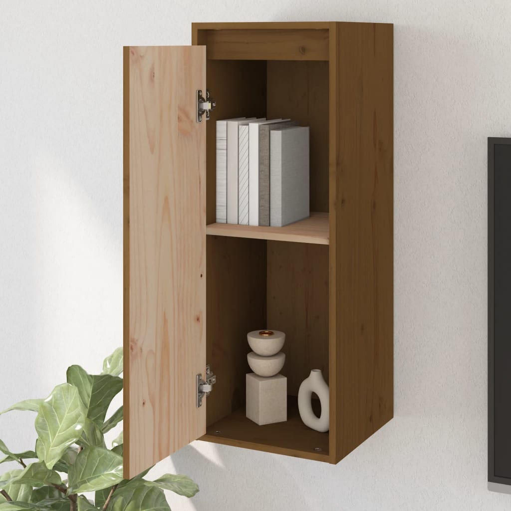 Thumbnail - vidaXL Wandschrank Honigbraun 30x30x80 cm Massivholz Kiefer
