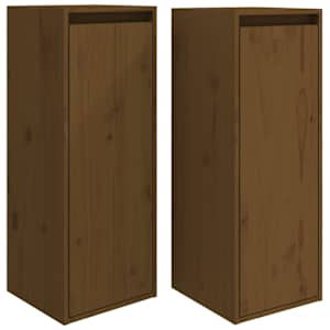 vidaXL seinakapid, 2 tk, meepruun, 30x30x80 cm, m&auml;nnipuit