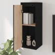 Wandkast 80x30x35 cm massief grenenhout grijs kopen
