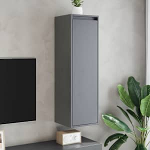 vidaXL Nástěnná skříňka šedá 30 x 30 x 100 cm masivní borové dřevo
