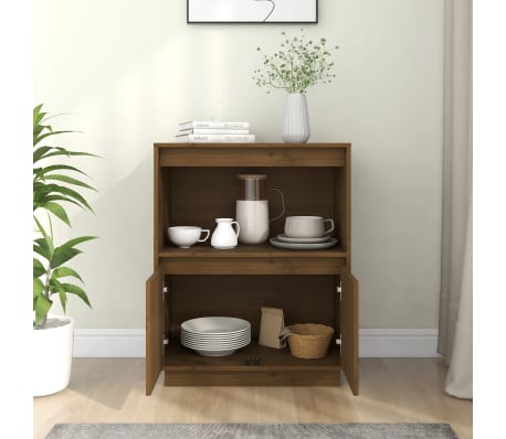 vidaXL Komoda smeđa boja meda 60 x 34 x 75 cm od masivne borovine