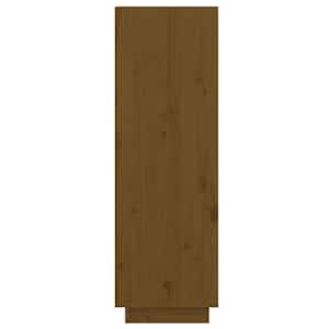 Botník medově hnědý 60 x 34 x 105 cm masivní borové dřevo - obrázek 7