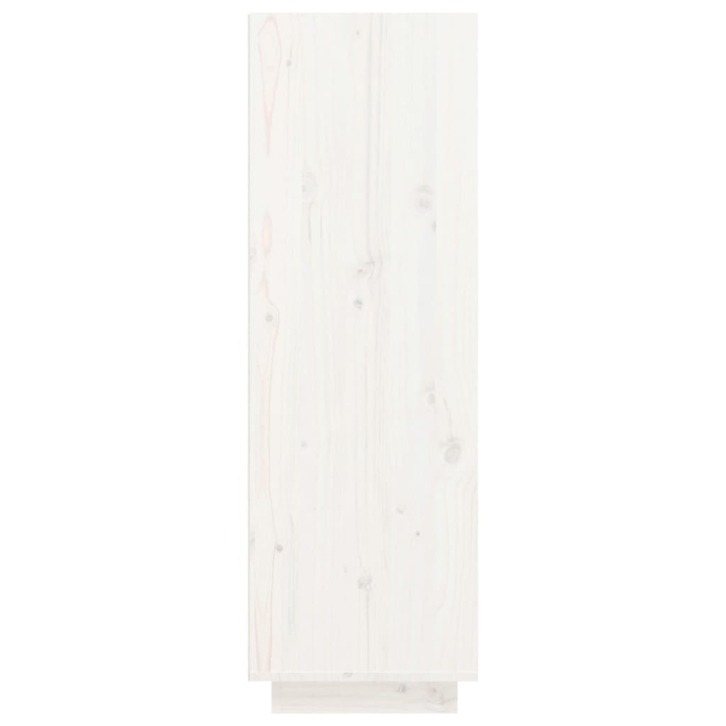 fehér tömör fenyőfa cipőszekrény 34 x 30 x 105 cm