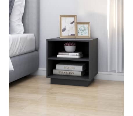 vidaXL Y&ouml;p&ouml;yt&auml; harmaa 40x34x40 cm t&auml;ysi m&auml;nty