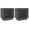 vidaXL &ouml;&ouml;kapid 2 tk, hall, 40 x 30 x 40 cm, m&auml;nnipuit