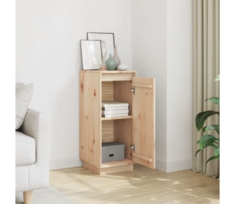 vidaXL Sideboard 31.5x34x75 cm Solid Wood Pine