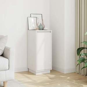 Komoda bela 31,5x34x75 cm trdna borovina