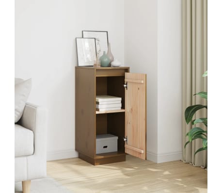 vidaXL puhvetkapp, meepruun, 31,5x34x75 cm, toekas m&auml;nnipuit