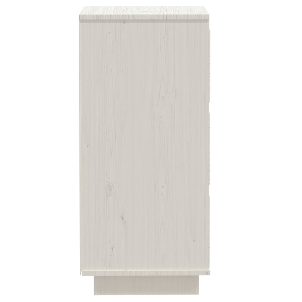 fehér tömör fenyőfa tálalószekrény 32 x 34 x 75 cm
