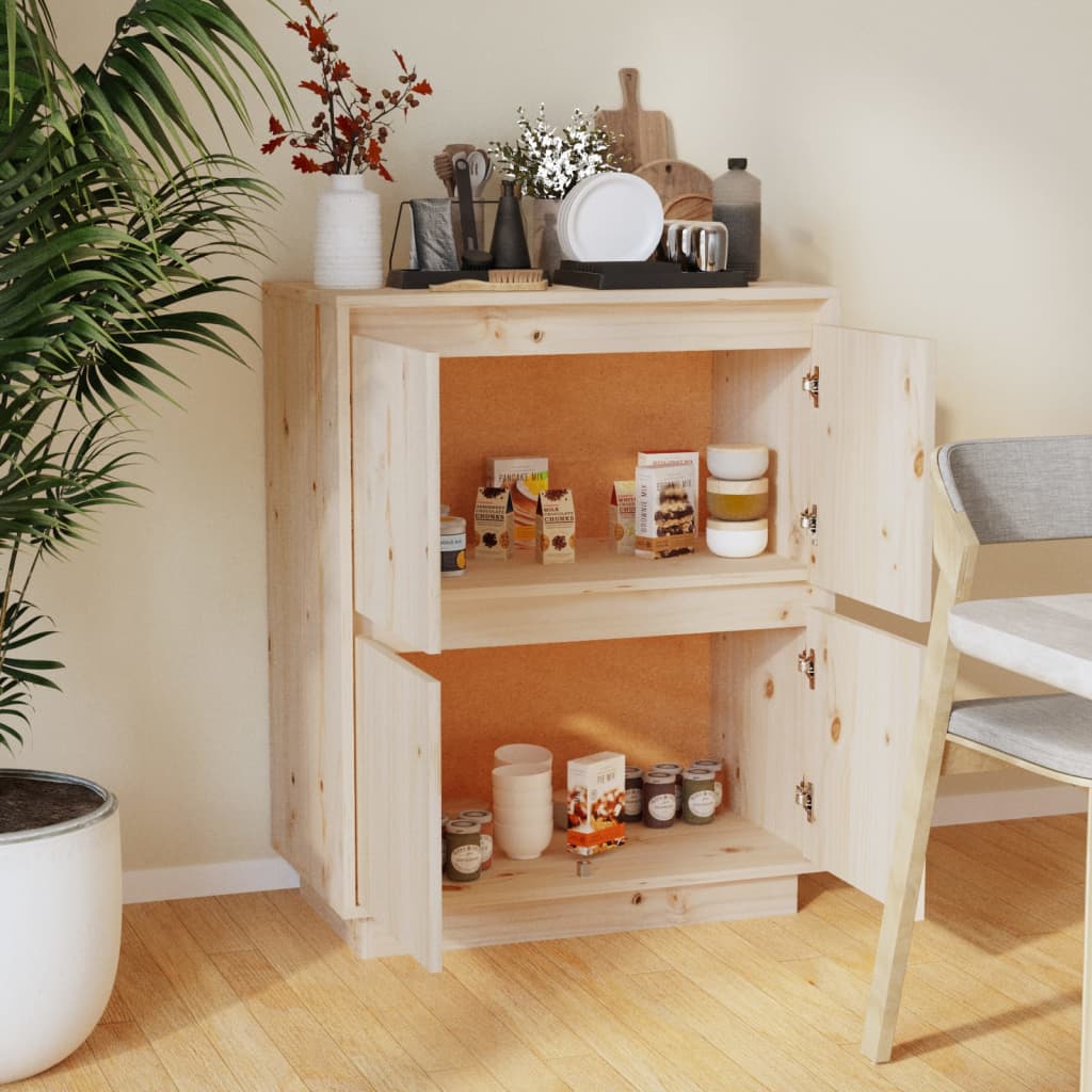 

vidaXL Dressoir 60x34x75 cm massief grenenhout