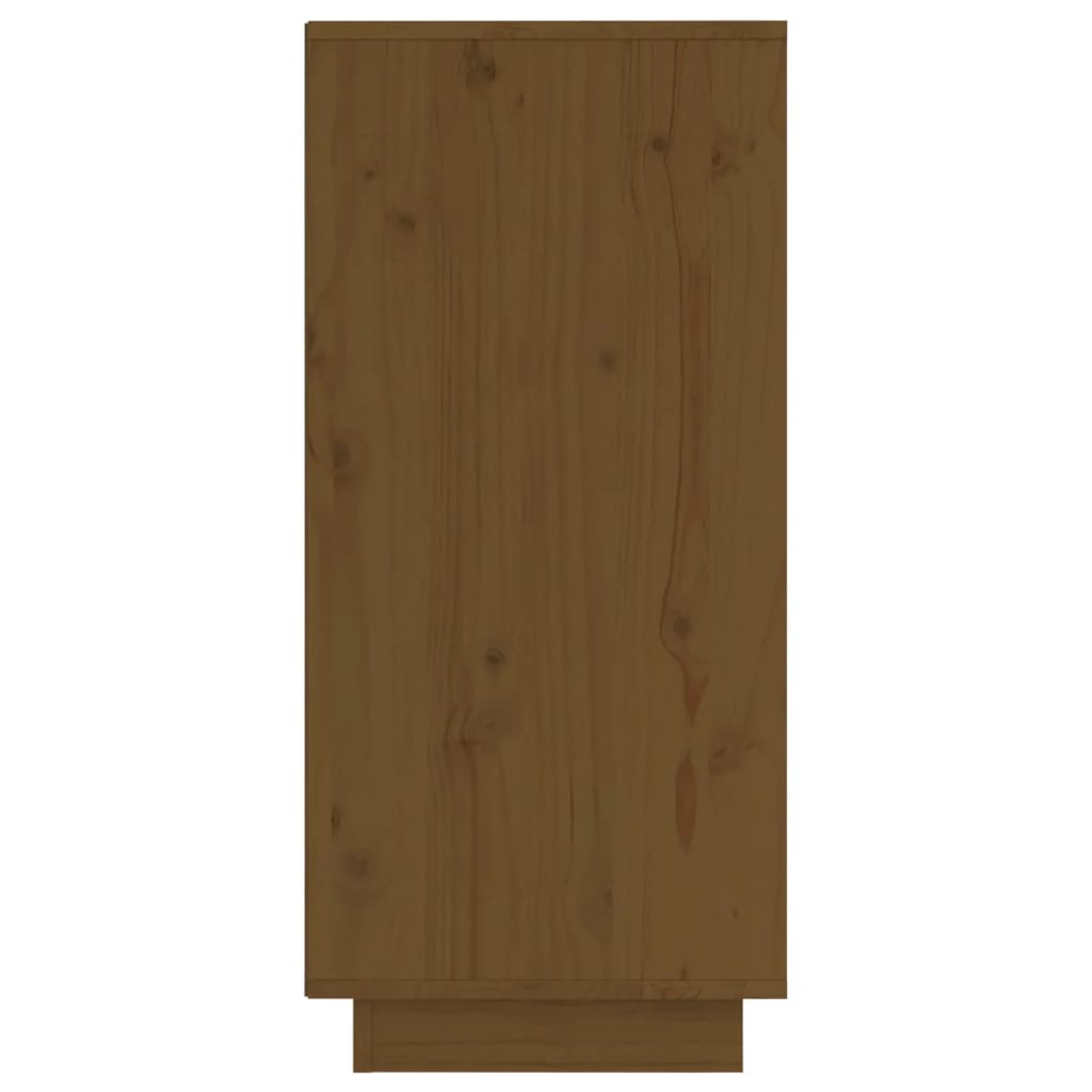 Příborník medově hnědý 31,5 x 34 x 75 cm masivní borové dřevo