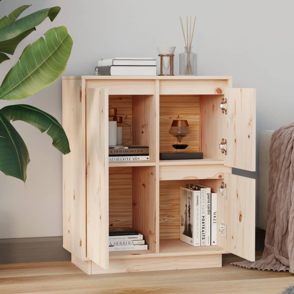

vidaXL Dressoir 60x34x75 cm massief grenenhout