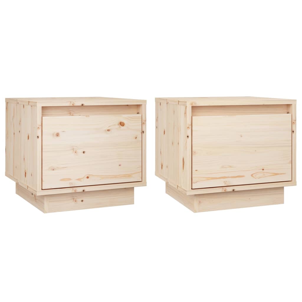 vidaXL Noční stolky 2 ks 35 x 34 x 32 cm masivní borové dřevo