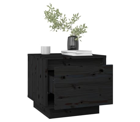 vidaXL &ouml;&ouml;kapp, must, 35x34x32 cm, m&auml;nnipuit