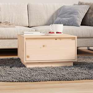 Klubska mizica 55x56x32 cm trdna borovina