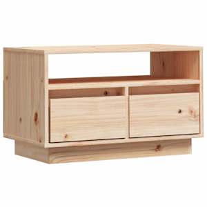 TV skříňka 60 x 35 x 37 cm masivní borové dřevo - obrázek 2