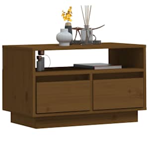 TV skříňka medově hnědá 60 x 35 x 37 cm masivní borové dřevo - obrázek 4