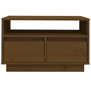 TV skříňka medově hnědá 60 x 35 x 37 cm masivní borové dřevo - obrázek 5