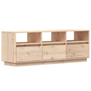TV skříňka 140 x 37 x 50 cm masivní borové dřevo - obrázek 2