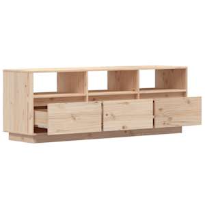 TV skříňka 140 x 37 x 50 cm masivní borové dřevo - obrázek 7