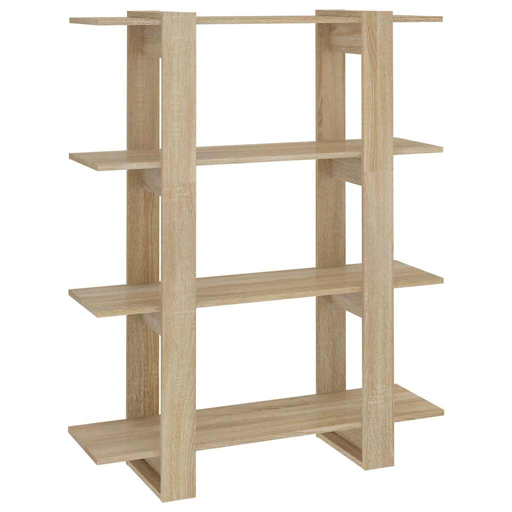 vidaXL Knihovna / dělicí stěna dub sonoma 100 x 30 x 123,5 cm