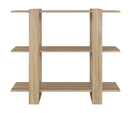 vidaXL B&uuml;cherregal/Raumteiler Sonoma-Eiche 100x30x87 cm