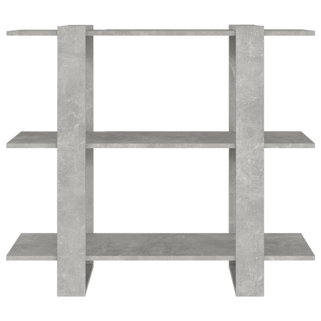 

vidaXL Boekenkast/kamerscherm 100x30x87 cm betongrijs
