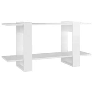 Knihovna bílá s vysokým leskem 100x30x51 cm kompozitní dřevo - obrázek 2