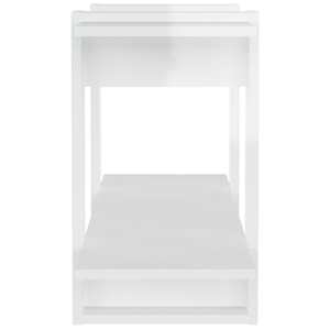 Knihovna bílá s vysokým leskem 100x30x51 cm kompozitní dřevo - obrázek 4
