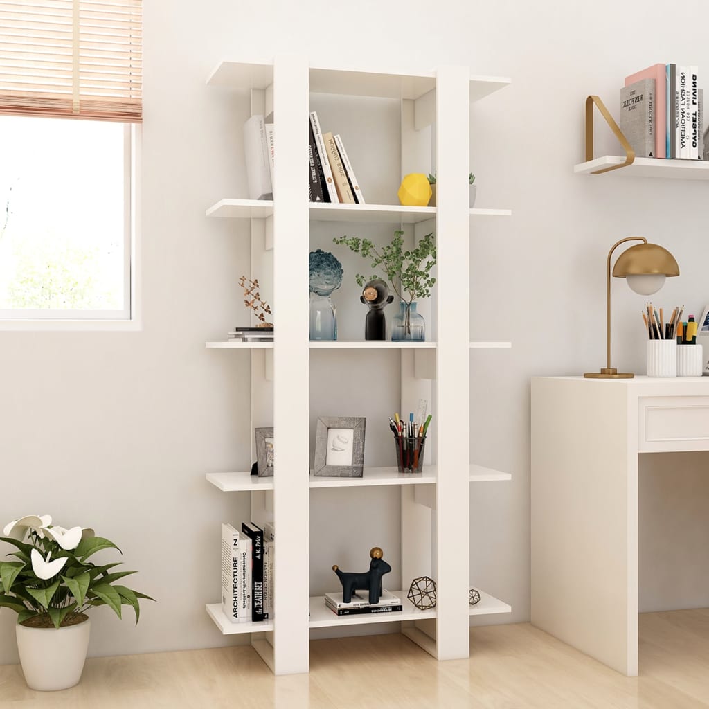 

vidaXL Boekenkast/kamerscherm 80x30x160 cm bewerkt hout wit
