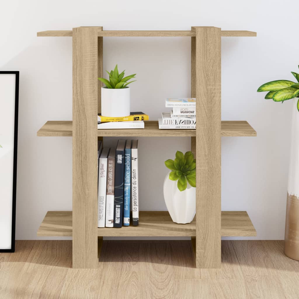 

vidaXL Boekenkast/kamerscherm 80x30x87 cm sonoma eikenkleurig