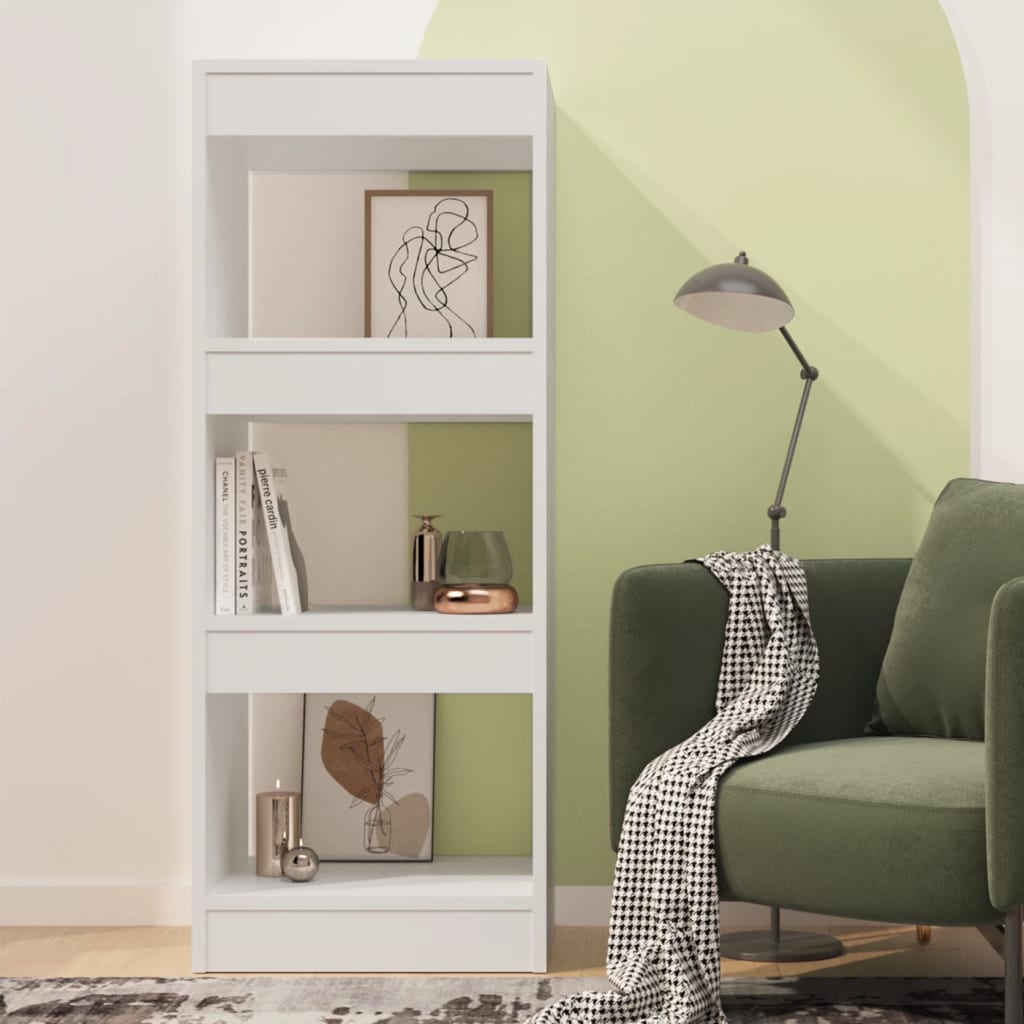 

vidaXL Boekenkast/kamerscherm 40x30x103 cm spaanplaat wit