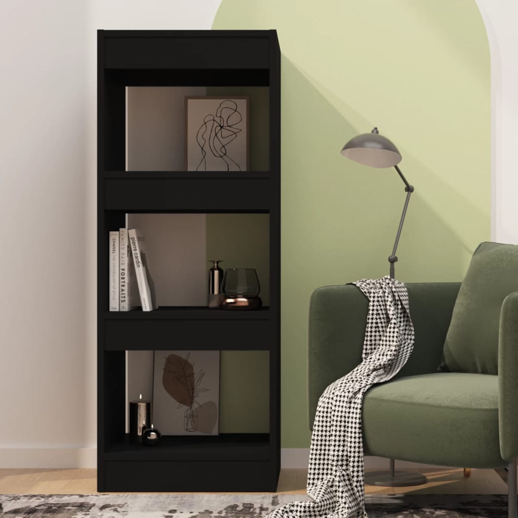 

vidaXL Boekenkast/kamerscherm 40x30x103 cm spaanplaat zwart