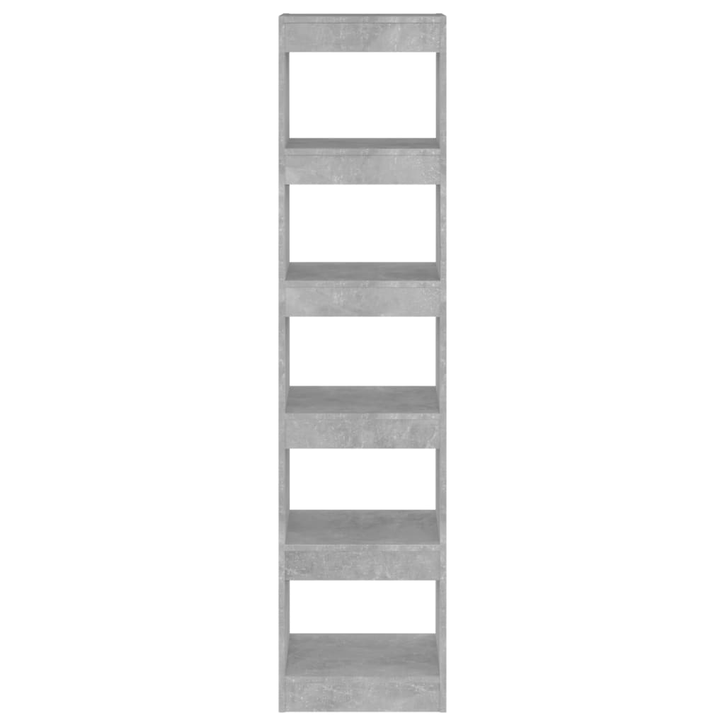 

vidaXL Boekenkast/kamerscherm 40x30x166 cm betongrijs