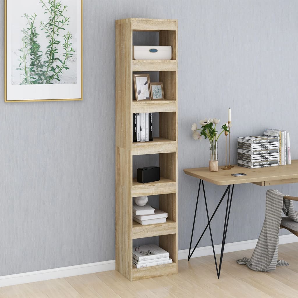 

vidaXL Boekenkast/kamerscherm 40x30x198 cm sonoma eikenkleurig