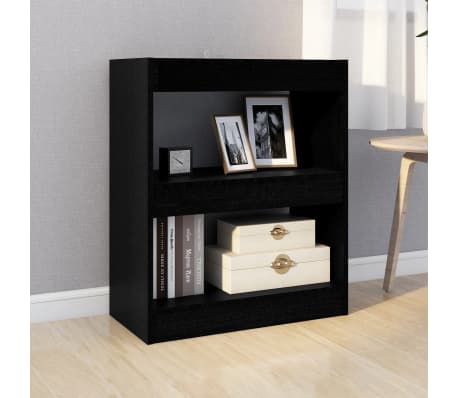 vidaXL Book Cabinet/Room Divider Black 60x30x72 cm