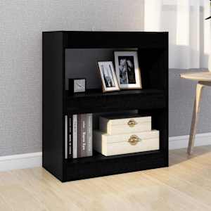 vidaXL Book Cabinet/Room Divider Black 60x30x72 cm