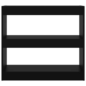 vidaXL Biblioth&egrave;que/S&eacute;parateur de pi&egrave;ce Noir 80x30x72 cm