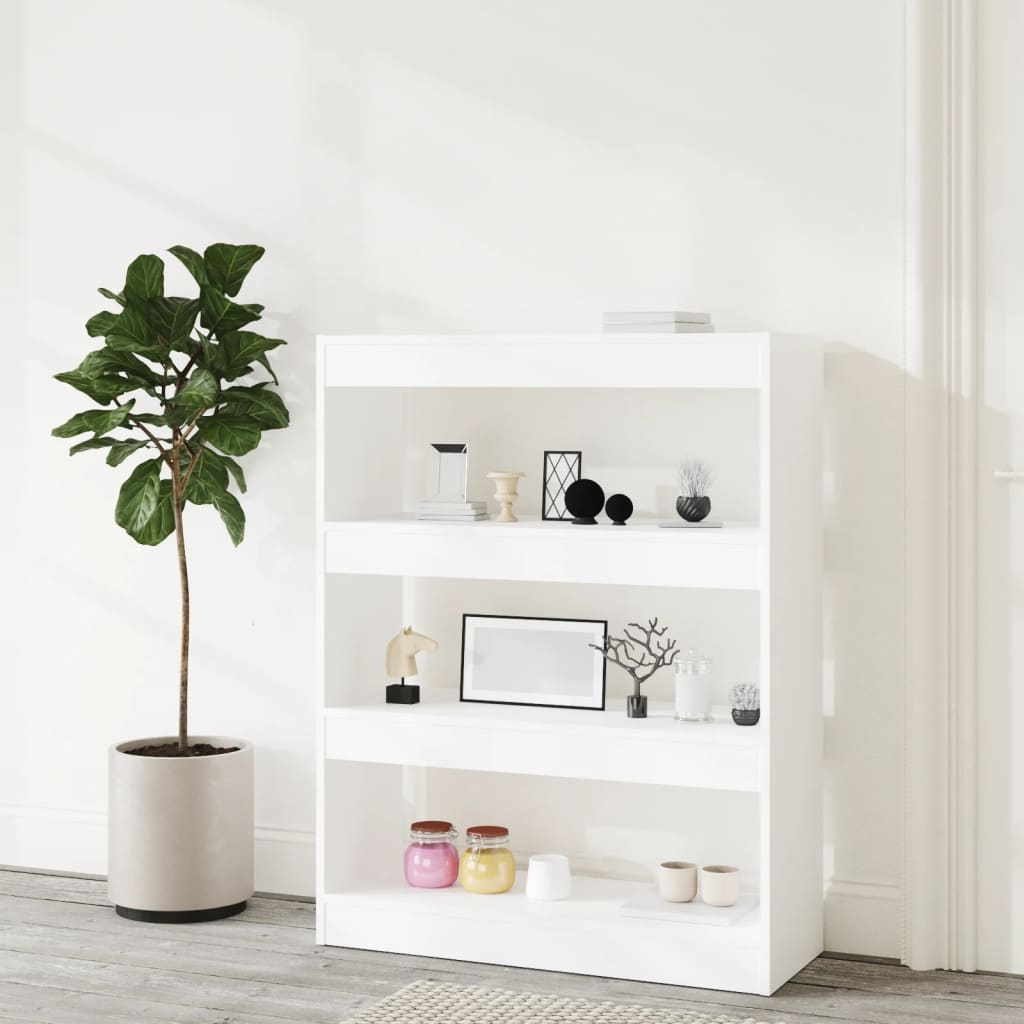 

vidaXL Boekenkast/kamerscherm 80x30x103 cm bewerkt hout wit