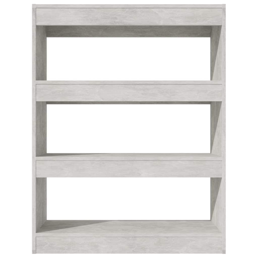 vidaXL Boekenkast/kamerscherm 80x30x103 cm bewerkt hout betongrijs