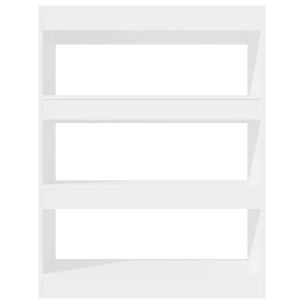 

vidaXL Boekenkast/kamerscherm 80x30x103 cm bewerkt hout hoogglans wit