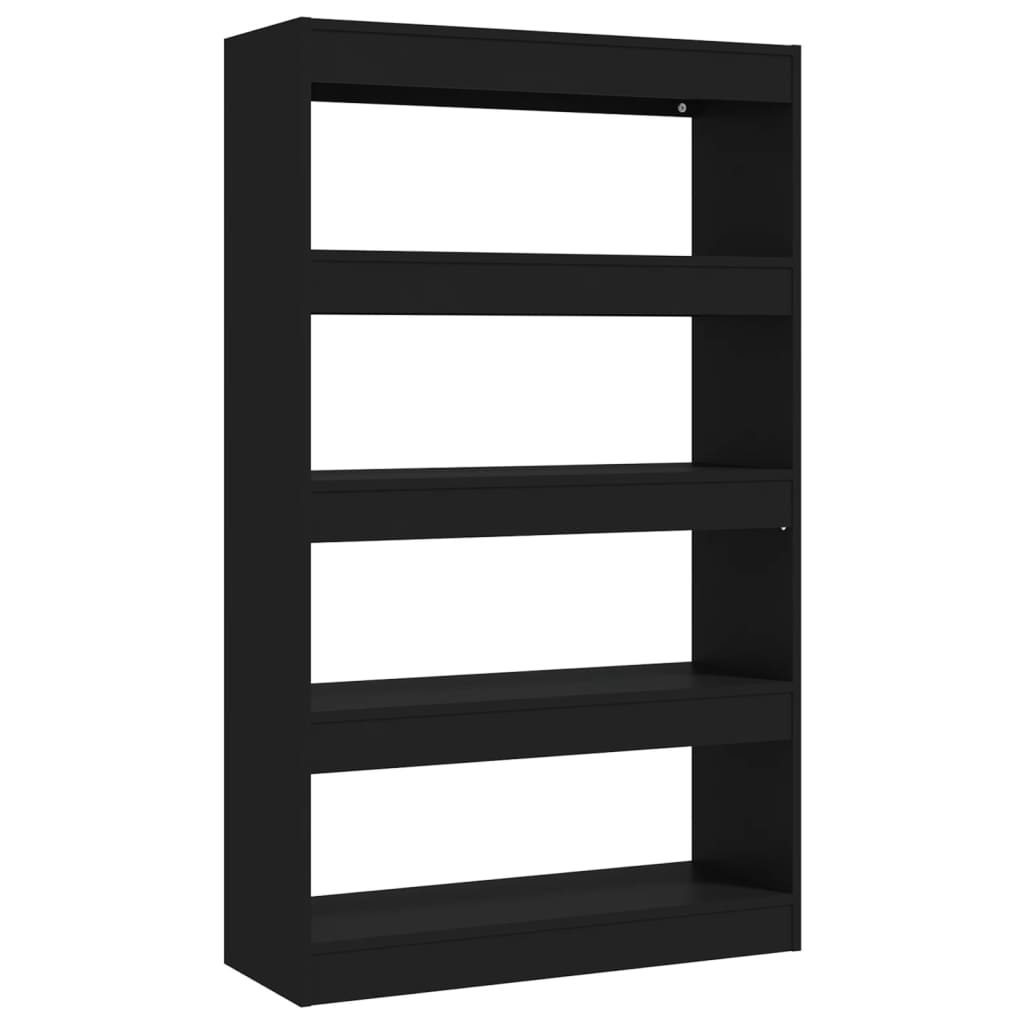 Thumbnail - vidaXL Bücherregal/Raumteiler Schwarz 80x30x135 cm Holzwerkstoff