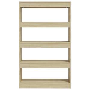 Knihovna/dělicí stěna dub sonoma 80x30x135 cm kompozitní dřevo - obrázek 5