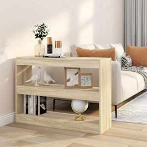 Knjižna omara/pregrada sonoma hrast 100x30x72 cm