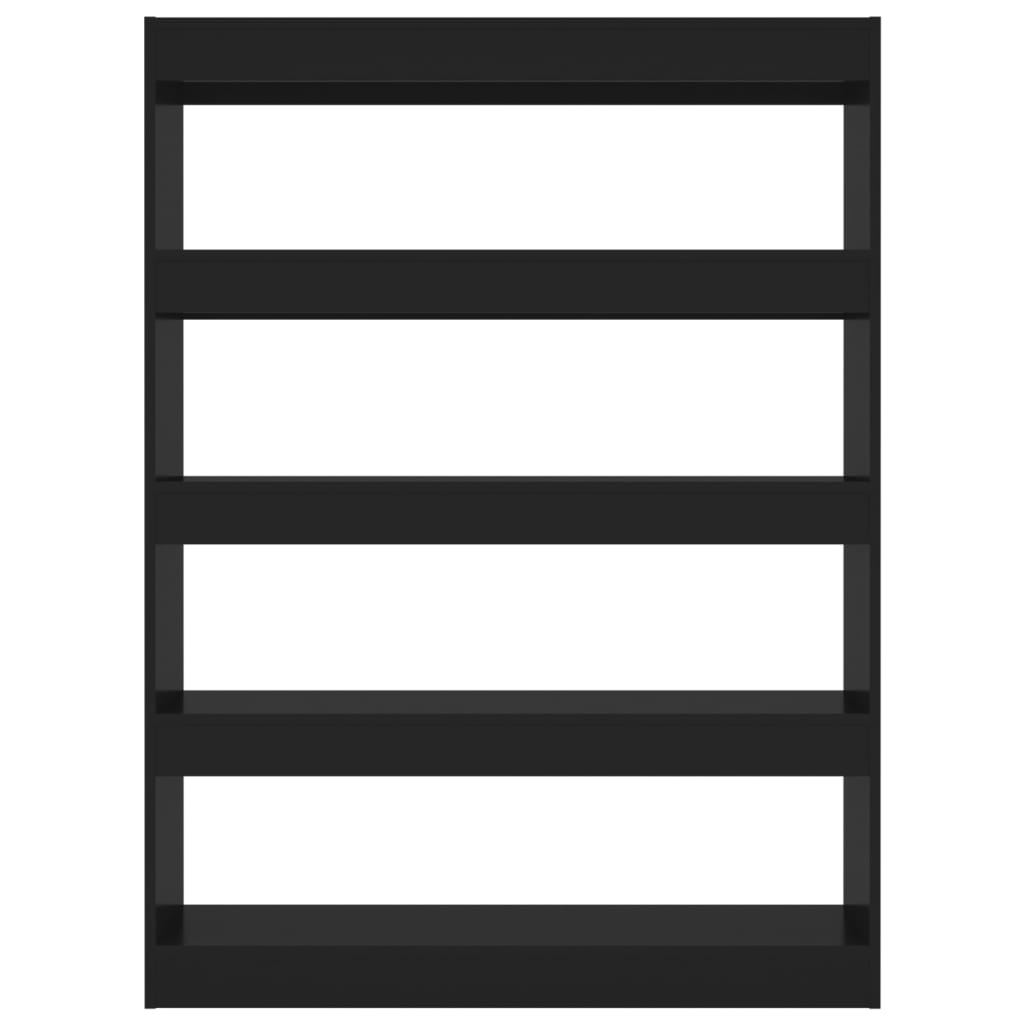 Thumbnail - vidaXL Bücherregal/Raumteiler Schwarz 100x30x135 cm