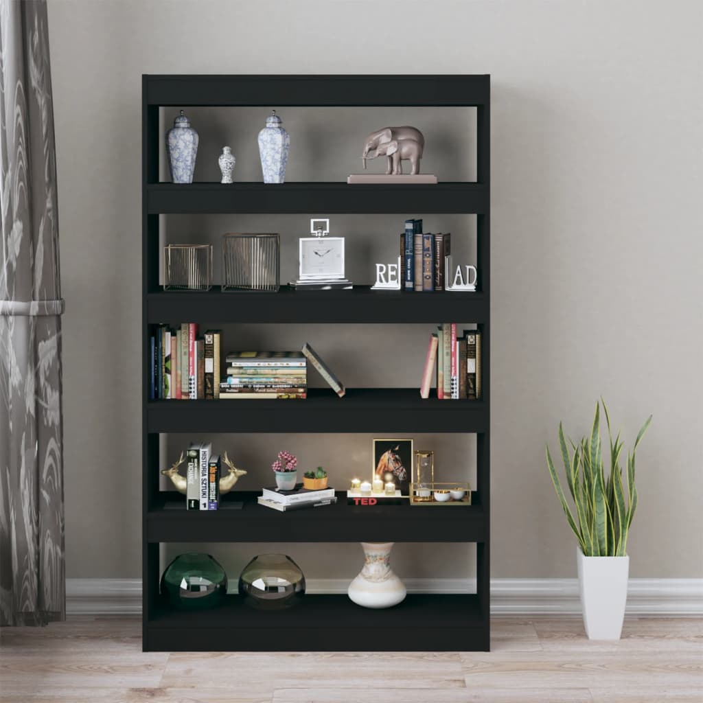 

vidaXL Boekenkast/kamerscherm 100x30x166 cm zwart