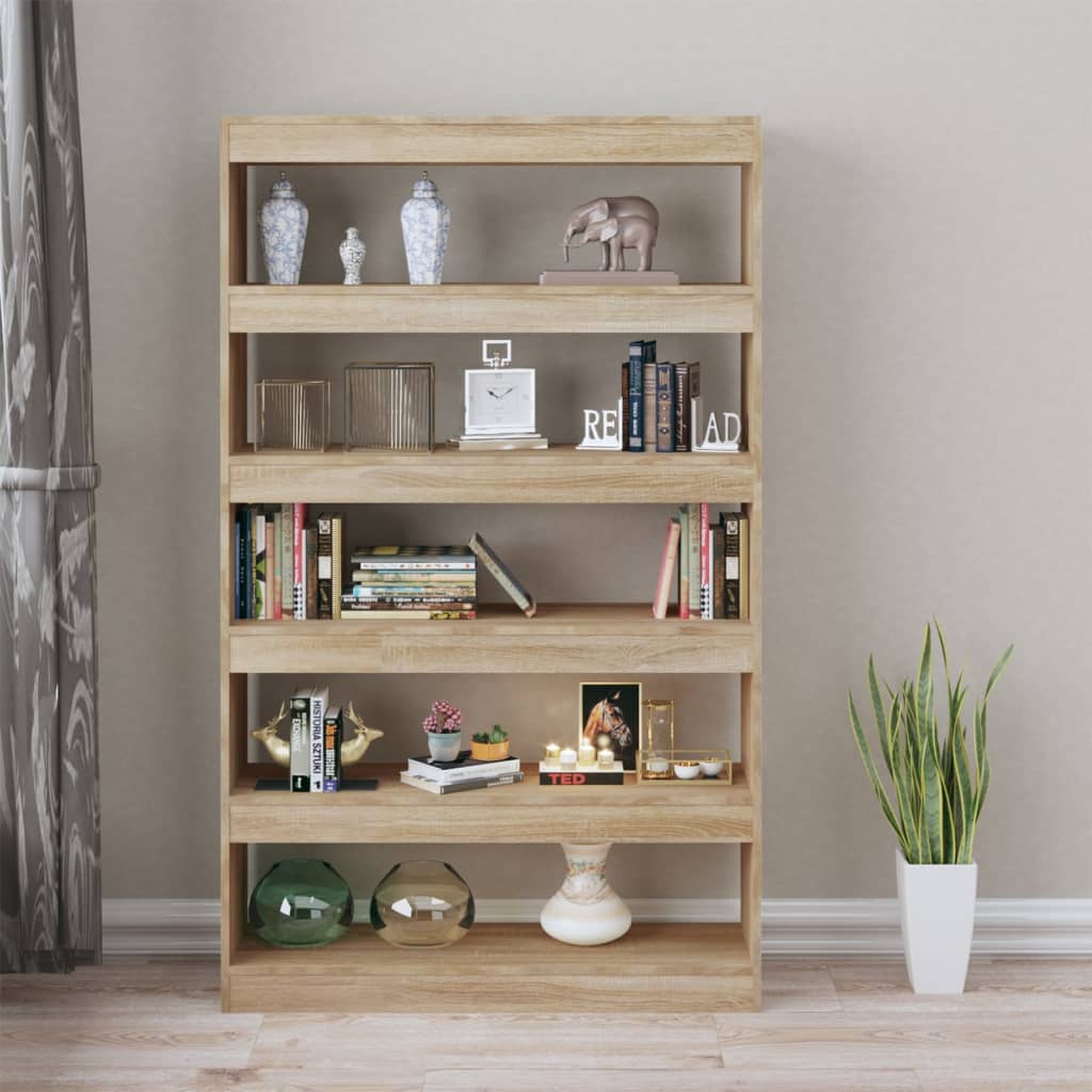 

vidaXL Boekenkast/kamerscherm 100x30x166 cm sonoma eikenkleurig