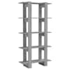 vidaXL raamatukapp, hall Sonoma tamm, 80x30x160 cm, tehispuit