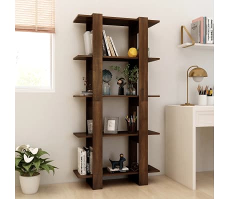 vidaXL Book Cabinet/Room Divider Brown Oak 80x30x160 cm Engineered Wood